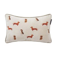 Kissen "Dogs" - 50x30 cm (Beige/Bunt) von Lexington