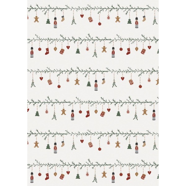 Ib Laursen Geschenkpapier "My Nostalgic Christmas" - 5 m (Bunt)