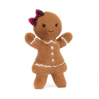 Jellycat Kuscheltier Lebkuchenfrau "Jolly Gingerbread Ruby" - Original (Braun)