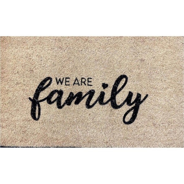 Fußmatte "We are family" (Natur) von Gift Company