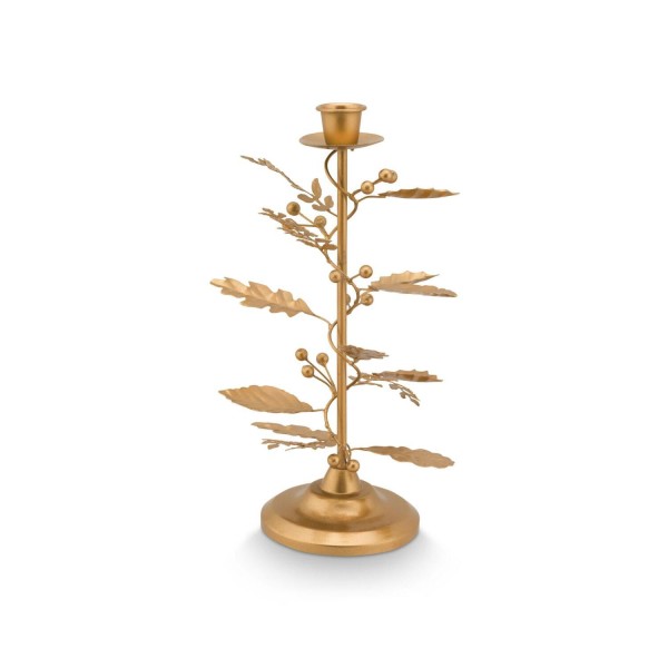 Pip Studio Kerzenhalter "Leaves" - 27 cm (Gold)