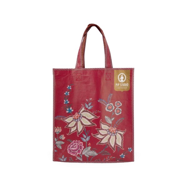 Pip Studio Promotion Tasche "Flower Festival" - 38x15x44 cm (Dark Pink)