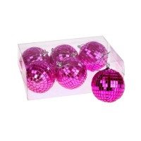 Discokugeln im 6er-Set - 5 cm (Pink) von Werner Voß