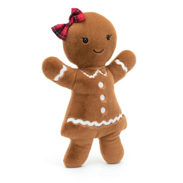 Jellycat Kuscheltier Lebkuchenfrau "Jolly Gingerbread Ruby" - Large (Braun)