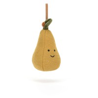 Jellycat Weihnachtsanhänger "Festive Folly Pear" - 10 cm (Gelb)