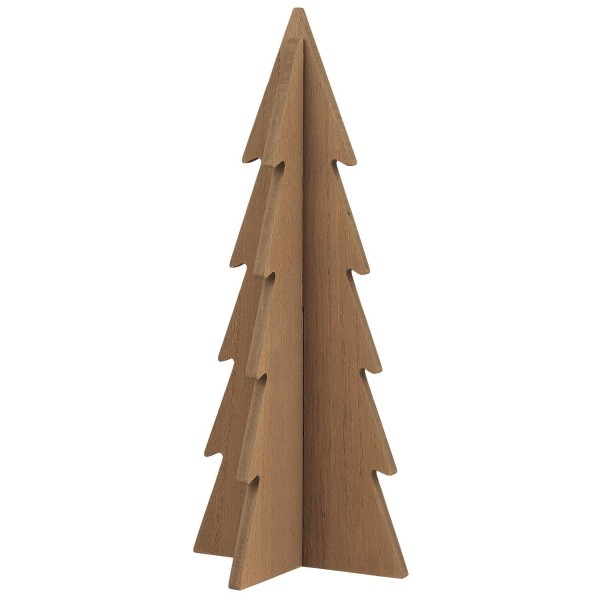 Ib Laursen Holz-Tannenbaum stehend - 11x25,7 cm (Braun)