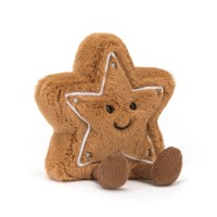 Jellycat Kuscheltier Keks "Amuseable Star" - 13 cm (Braun)