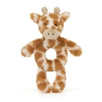 Jellycat Rassel Giraffe "Bashful" - 2x8x18 cm (Orange)