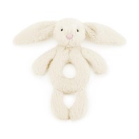 Jellycat Rassel Hase "Bashful" - 18 cm (Cream)