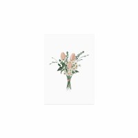 Aquarellkarte "Flower bouquet" (Weiß) von Eulenschnitt