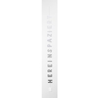 Textkette "Hereinspaziert" - 123 cm (Metallic/Weiß) von räder Design