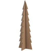 Ib Laursen Holz-Tannenbaum stehend - 17,5x54 cm (Braun)