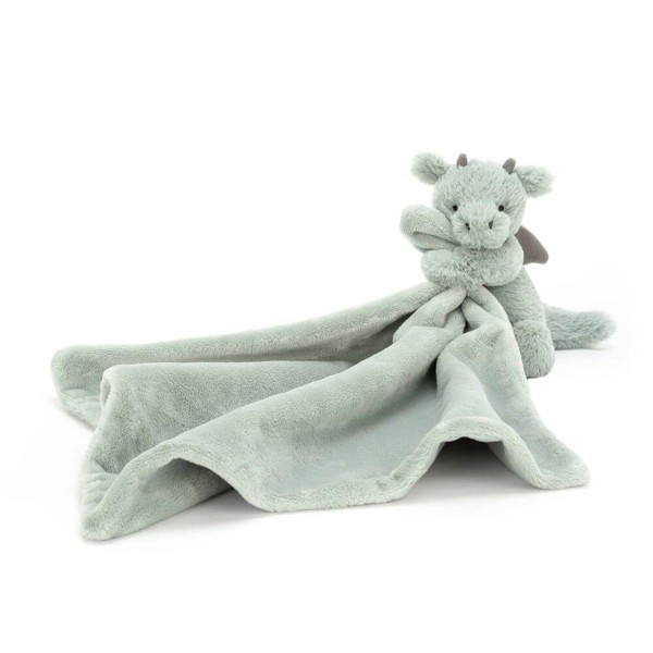 Jellycat Kuscheltier Drache mit Schmusedecke "Bashful Soother" (Grün)