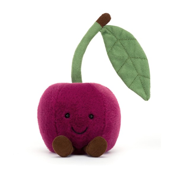 Jellycat Kuscheltier Kische "Amuseables" - 12 cm (Magenta/Grün)