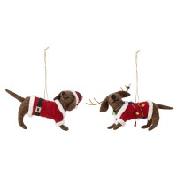 Bloomingville Ornament "Monty" im 2er-Set (Braun)