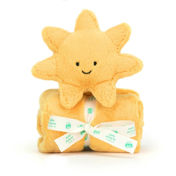 Jellycat Kuscheltier Sonne mit Schmusedecke "Amuseables" - 34 cm (Gelb)