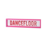 Glasbild "Love Frames - Dancefloor" (Pink) von Gift Company