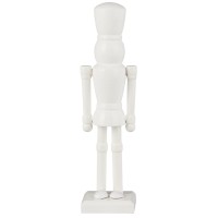 Ib Laursen Figur "Nussknacker mit abgerundete Füße" - 21 cm (Weiß)