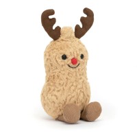 Jellycat Kuscheltier Rentier "Amuseable Peanut" - 15 cm (Braun)