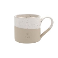 Große Tasse "Oma" (Natur) von Eulenschnitt