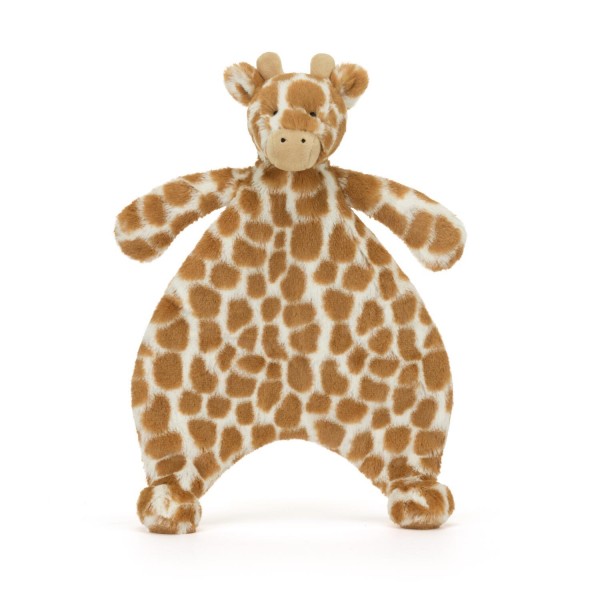 Jellycat Schmusetuch Giraffe "Bashful" - 20x27 cm (Orange)