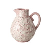 rice Vase "Flower"  - 2,4 l (Pink/Weiß)