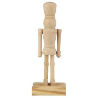 Ib Laursen Figur "Nussknacker mit viereckige Füße" - 21 cm (Natur)