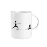 Geschenktasse "Yoga" - 8x10 cm (Weiß) von räder Design