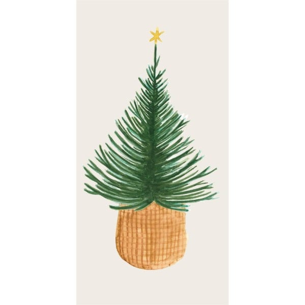 Ib Laursen Papierservietten "Tannenbaum" - 16 Stk (Beige/Grün)