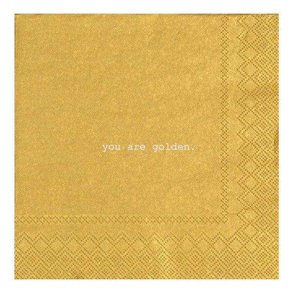 Servietten "You are golden" (Gold) von räder Design