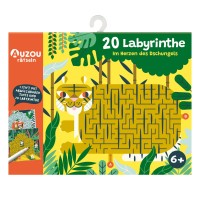 Rätselspiel 20 Labyrinthe im Herzen des Dschungels von AUZOU