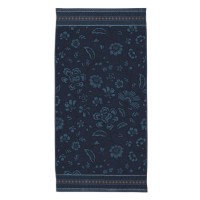 Pip Studio Badehandtuch "Jasmin Jacquard" - 70x140 cm (Dark Blue)