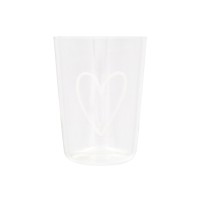 Trinkglas "Herz" (Weiß) von Eulenschnitt