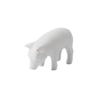 Deko-Figur "Schwein" - 6,5 cm (Weiß) von räder Design