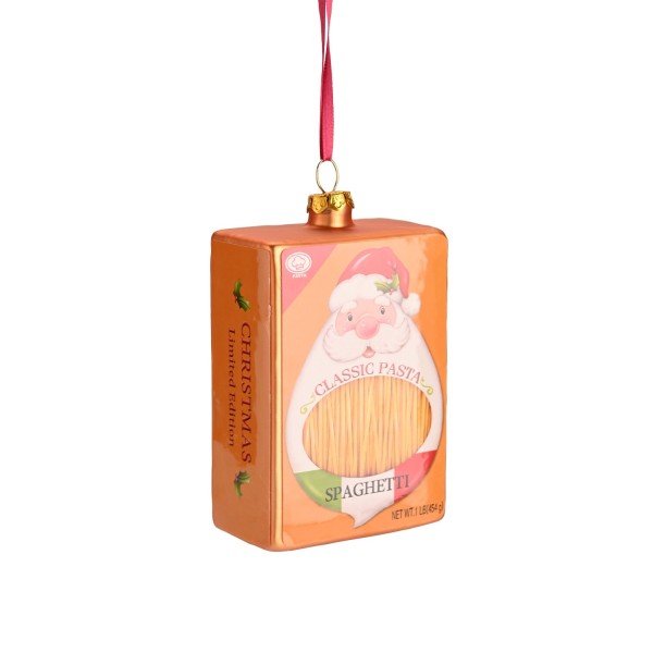 Weihnachtsanhänger "Pasta" (Orange) von Gift Company