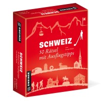 Gesellschaftsspiel Schweiz - 50 Rätsel mit Ausflugtipps von Gmeiner Verlag