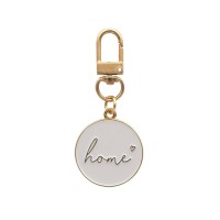 Schlüsselanhänger "Home" - 3x6,8 cm (Weiß) von Eulenschnitt
