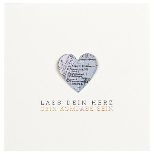 Lebenswegkarte "Lass dein Herz" von räder Design