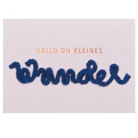 Kordelkarte "Hallo Du kleines Wunder" (Rosa) von räder Design