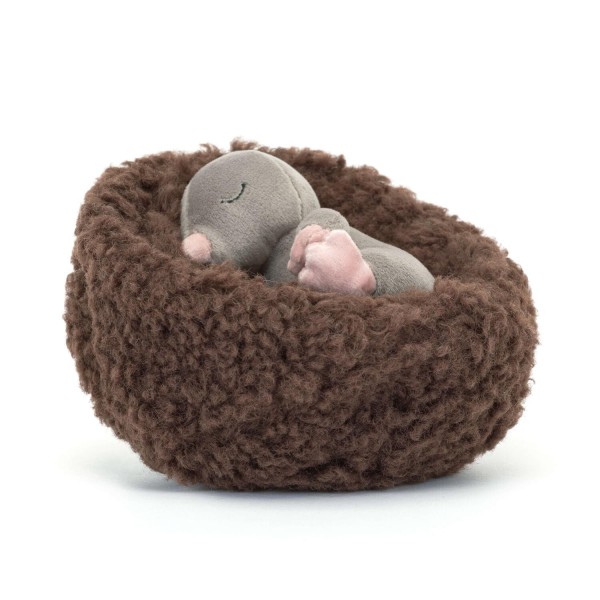 Jellycat Kuscheltier Maulwurf im Winterschlaf (Braun, Grau)