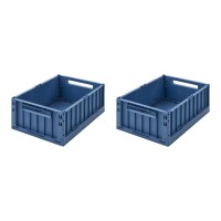Liewood Aufbewahrungsbox "Weston" im 2er-Set - 10 l (Indigo blue)