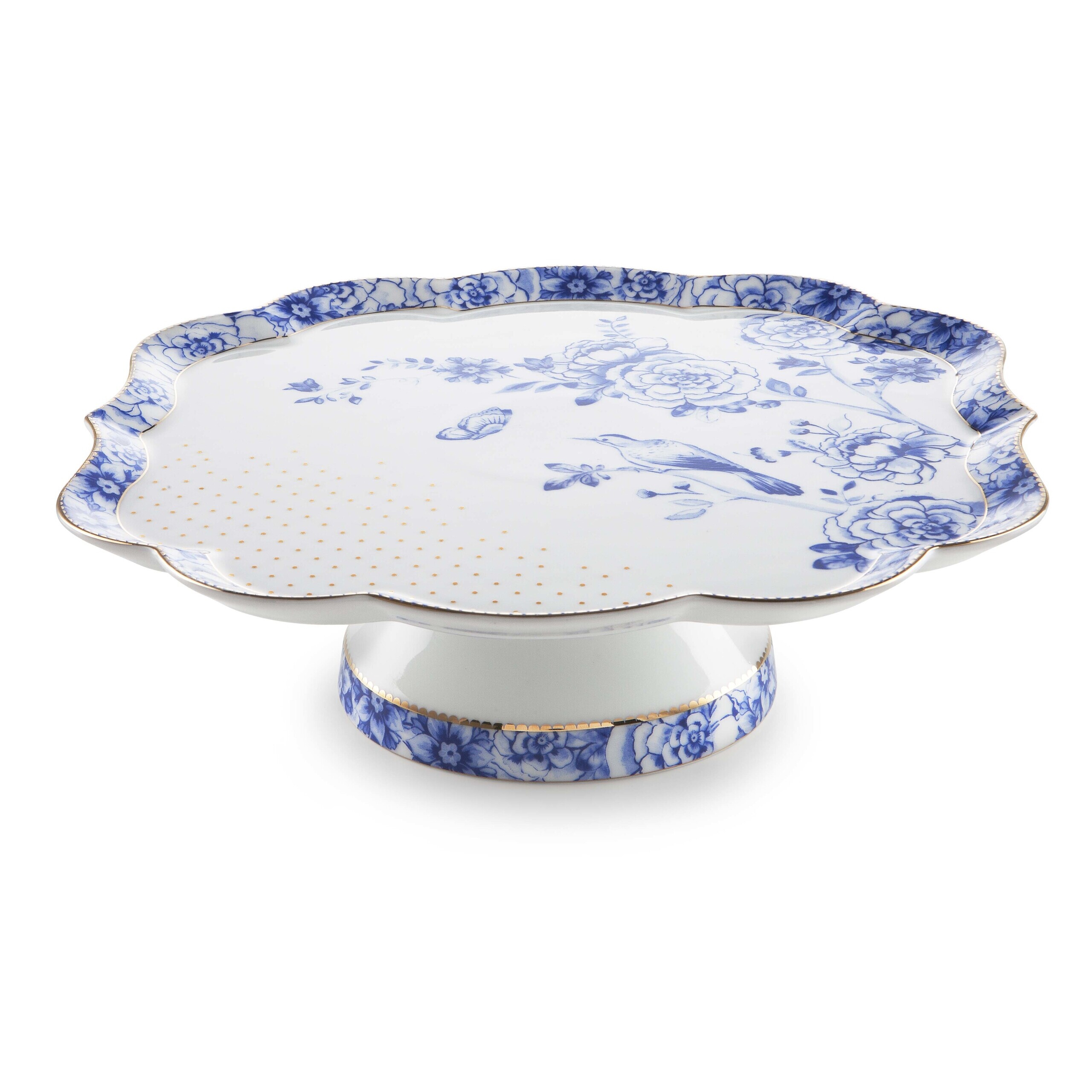 Pip Studio Tortenplatte Royal Weiss Blau