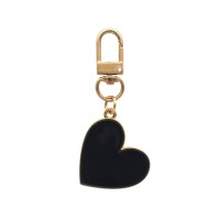 Schlüsselanhänger "Kleines Herz" - 3,3x6,8 cm (Schwarz) von Eulenschnitt